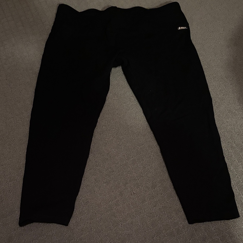Calvin Klein Black Leggings with Gold Accent